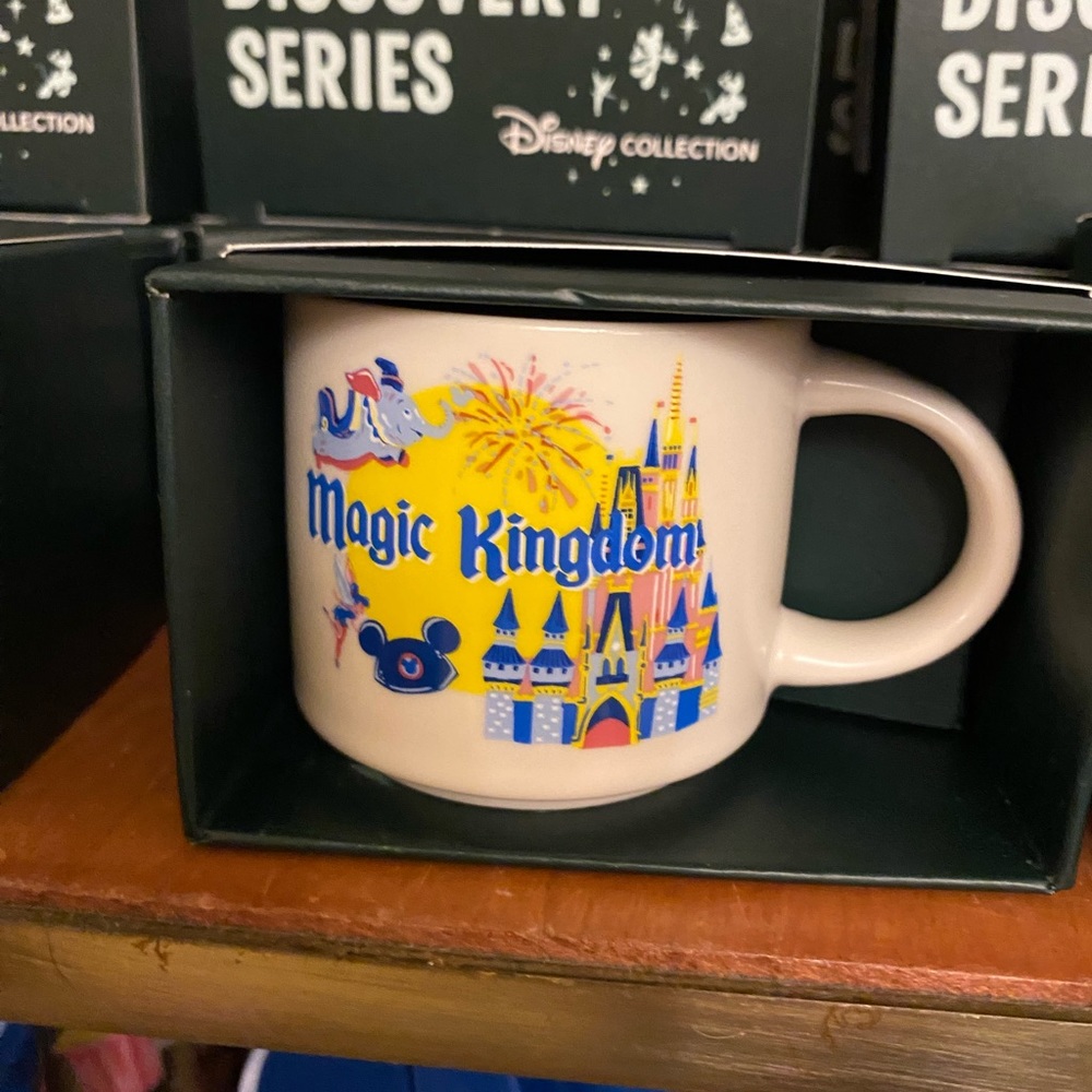 Disney Parks 2024 Discovery Series Magic Kingdom Castle Ornament Mug BNWT